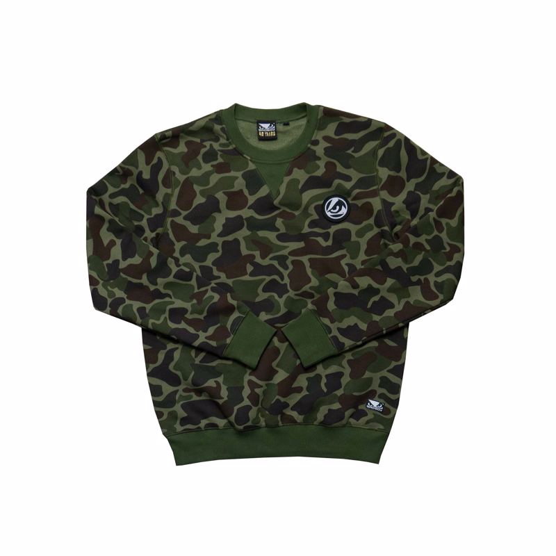 BAD BOY Camo crewneck- green
